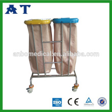 Stainless steel rubbish cart